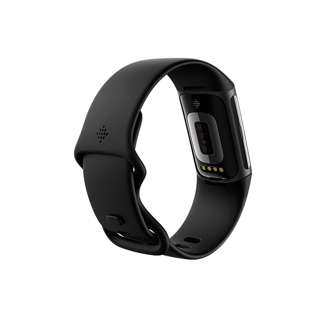 Fitbit Charge 6 Obsidian／Black 右斜め