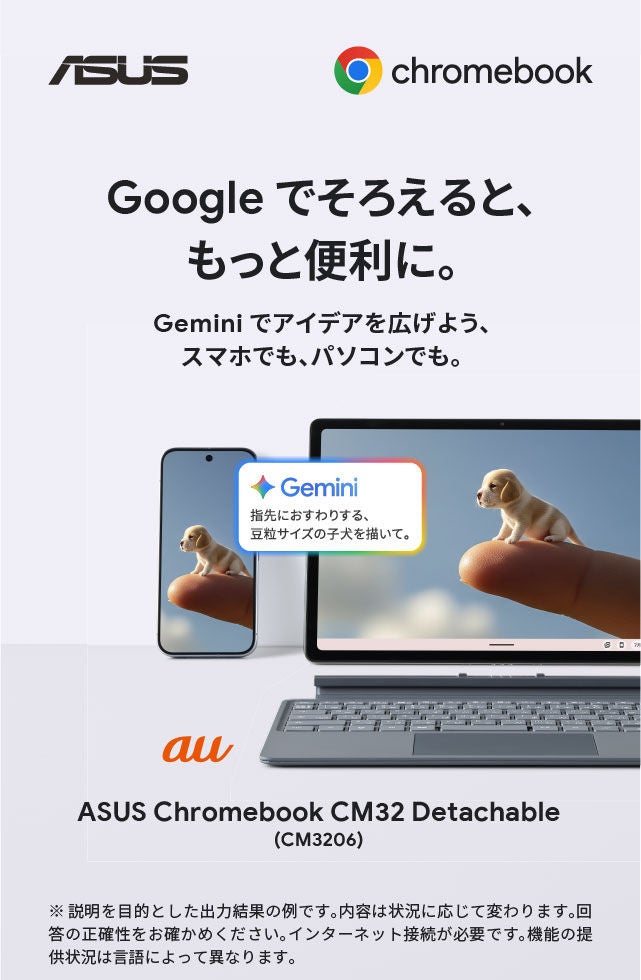 ASUS Chromebook CM32 Detachable | au +1 collection | au