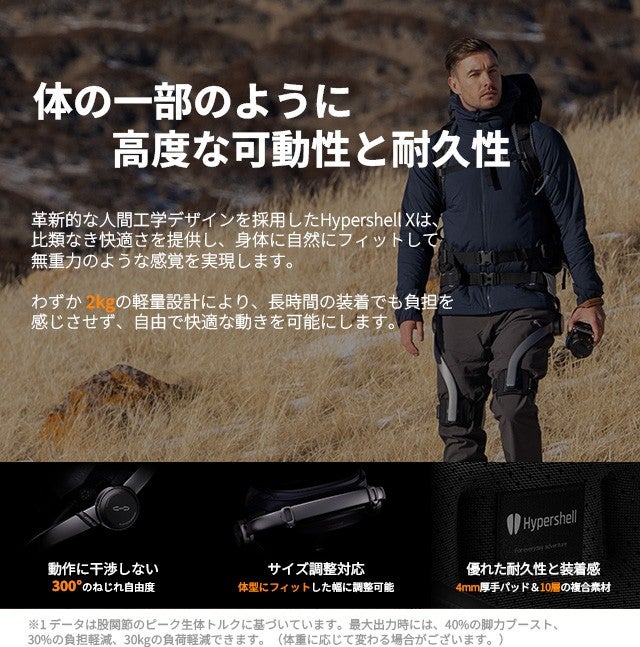 Hypershell X Pro 外骨格 Hypershell X アウトドア外骨格 (パワードスーツ) – Hypershell JP