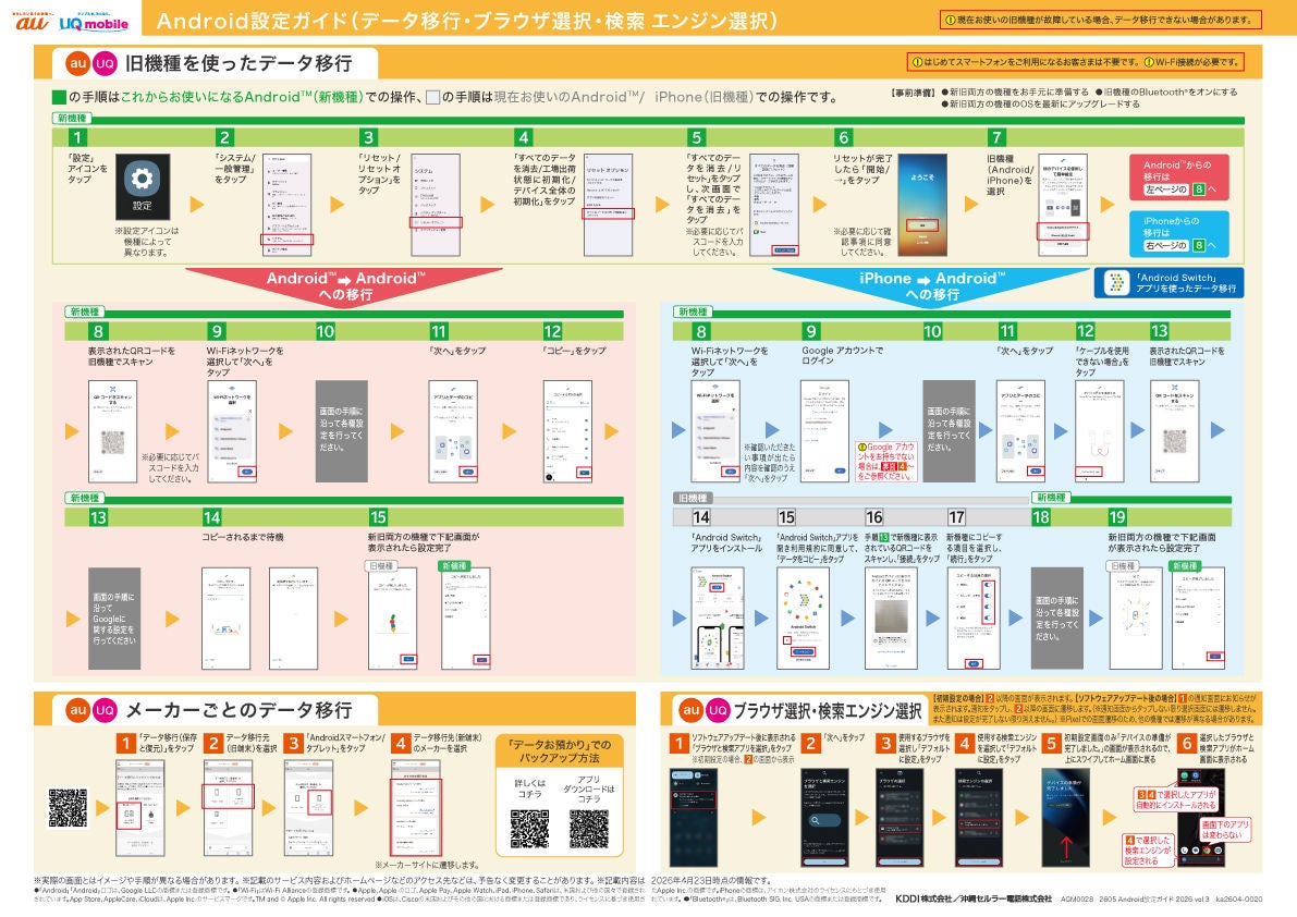 あまいりのあ の設定資料 Android™設定ガイドブックのご案内 | スマートフォン・携帯電話をご