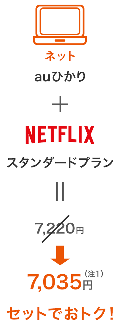 auひかり Netflixパック | インターネット回線 | au