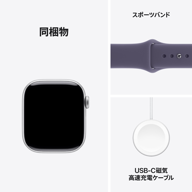 Apple Watch Series 11 シルバーアルミニウムケース 同梱物についての画像