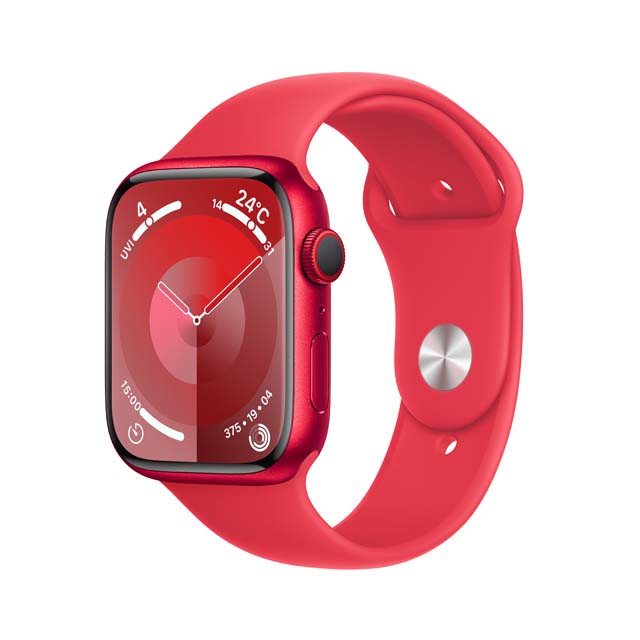 Apple Watch Series 9 (PRODUCT) RED TM アルミニウムケース斜め画像