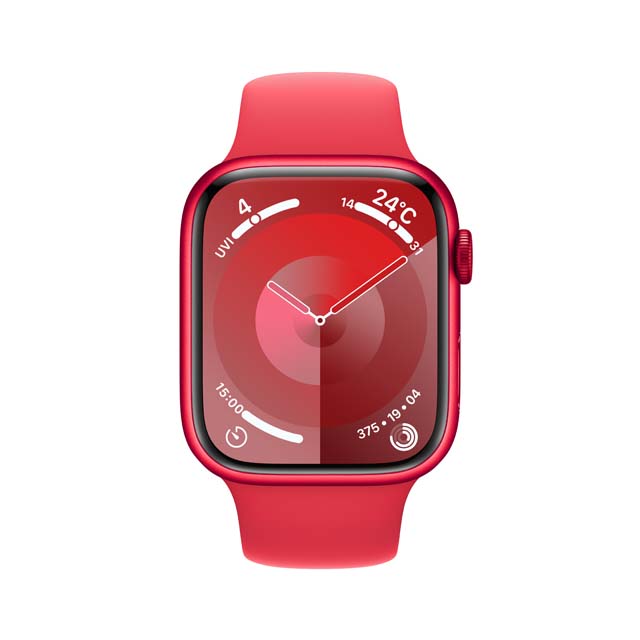 Apple Watch Series 9 (PRODUCT) RED TM アルミニウムケース正面画像