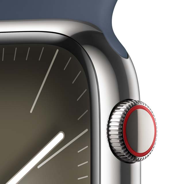 Apple Watch Series 9 シルバーステンレススチールケース拡大画像