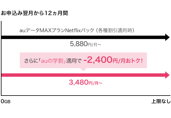 お申込み翌月から6ヵ月間