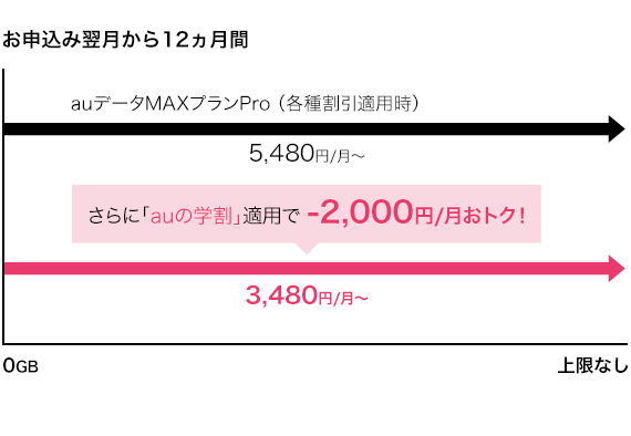 お申込み翌月から6ヵ月間