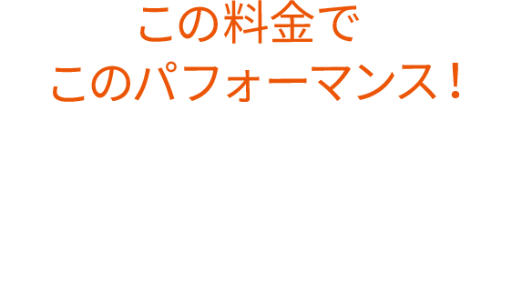 この料金でこのパフォーマンス！使い放題MAX 5G/4G