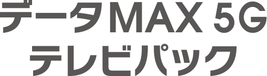 データMAX 5G テレビパック