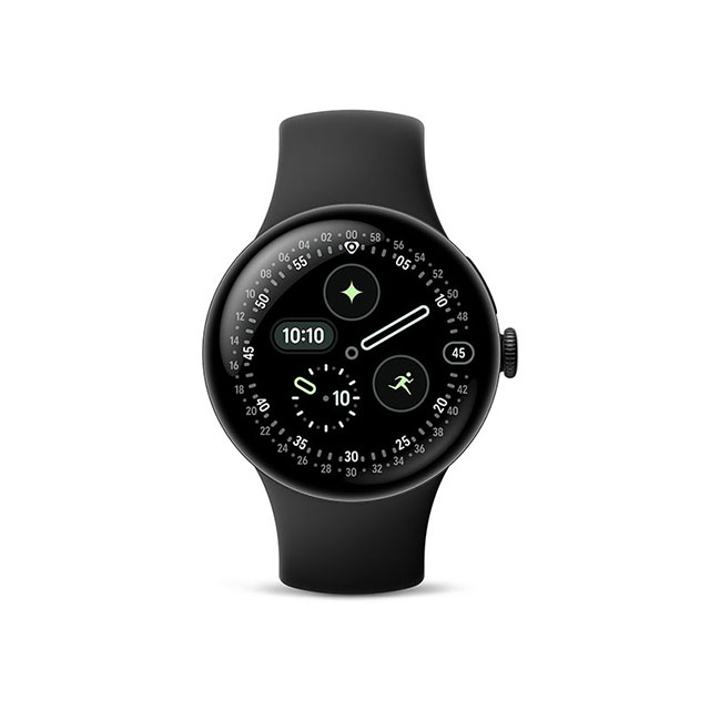 Google Pixel Watch 4（41mm）Matte Black+Obsidian 正面