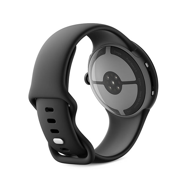 Google Pixel Watch 3（45mm）Matte Black+Obsidian 後ろ右振り