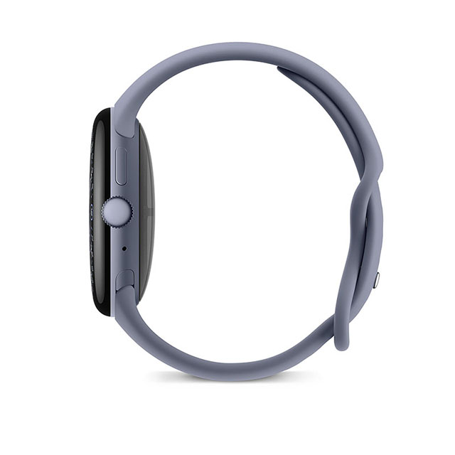 Google Pixel Watch 4（45mm）Satin Moonstone+Moonstone 横（左）向き