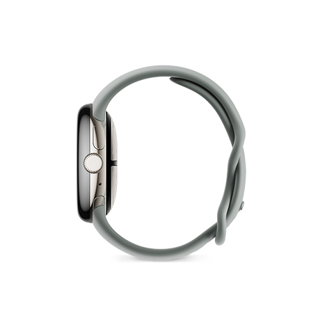 Google Pixel Watch 2 Champagne Gold アルミケース／Hazel アクティブバンド 背面