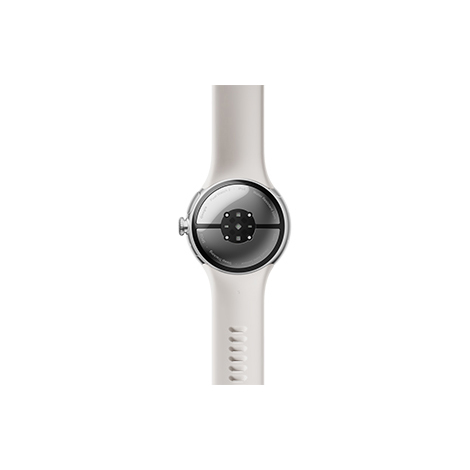Google Pixel Watch 2 Polished Silver アルミケース／Porcelain アクティブバンド 背面