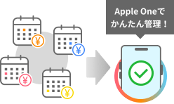 サブスクリプションを一元管理できる！