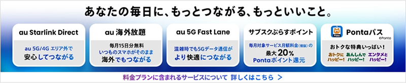 料金プランに含まれるサービスについて詳しくはこちら