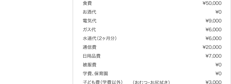 CASE1家計簿画像