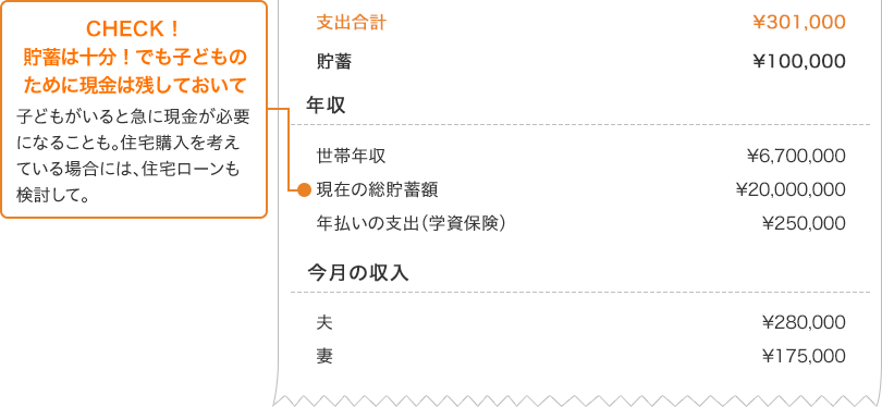 CASE2家計簿画像