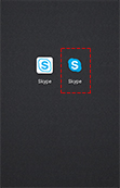 ⑦ 「Skype for Android™」アプリのダウンロードが完了します。