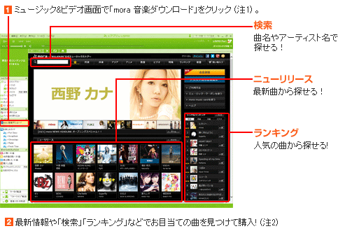 キャプチャ: mora for LISMO