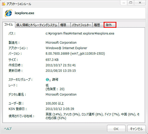 特定のアプリケーションの動作(アプリケーションコントロール)を許可したい STEP3