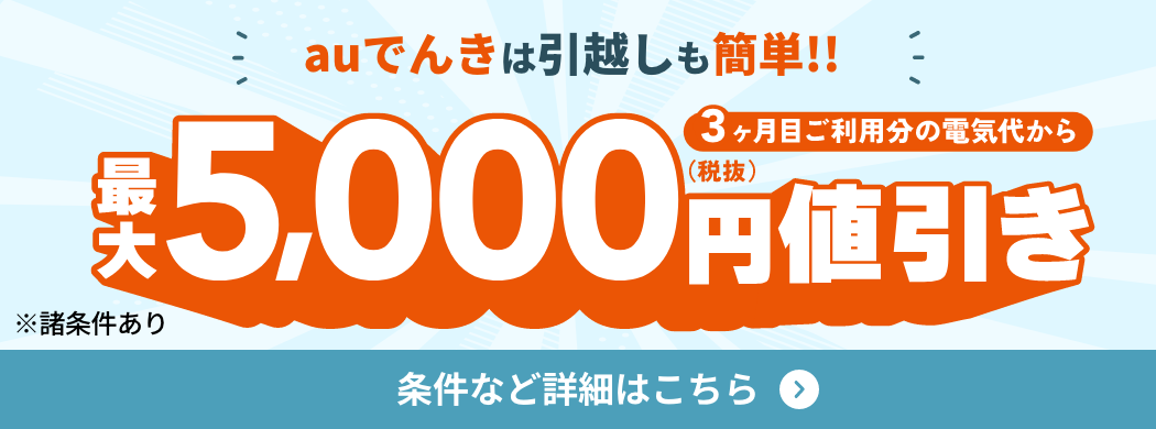 auでんき 引っ越し祝い!!