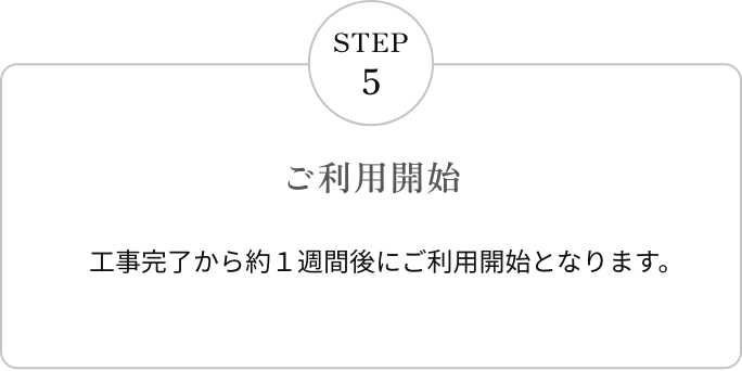 STEP5 設置工事
