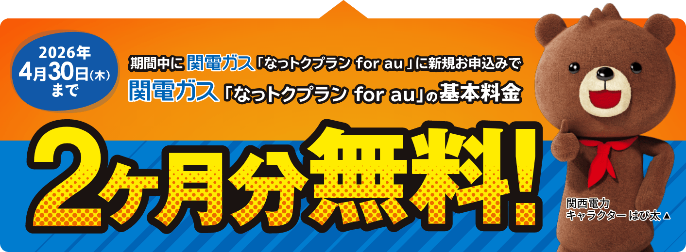 基本料金2ヶ月分無料！