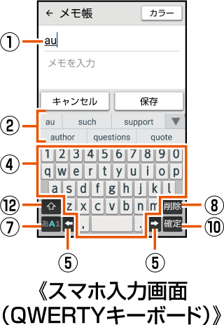 ソフトウェアキーボードを切り替える 文字入力 基本操作 Basio3 ベイシオ スリー Kyv43 取扱説明書 詳細版 オンラインマニュアル Au