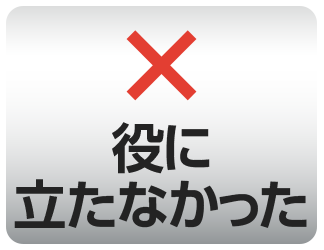 役に立たなかった