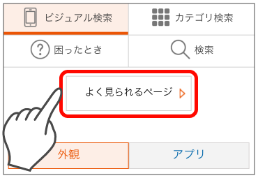 よく見られるページの使いかた