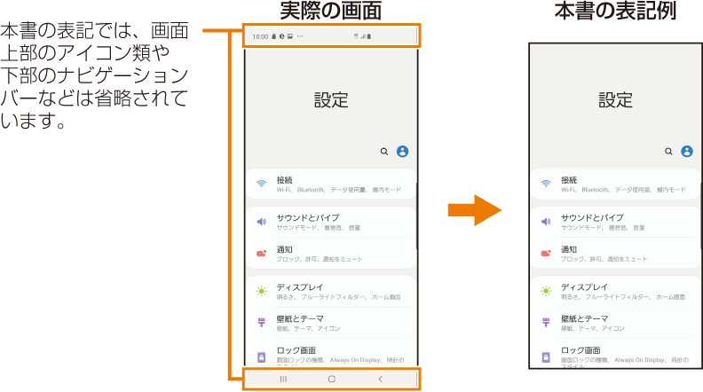 本書の表記方法について Galaxy S10 Scv41 オンラインマニュアル 取扱説明書 Au