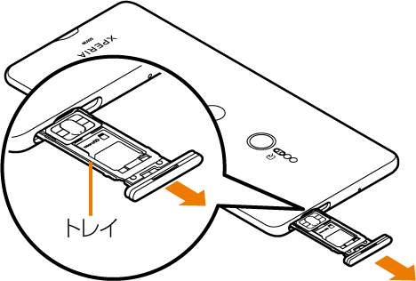 Microsdメモリカードを取り付ける 取り外す Xperia Xz3 エクスペリア エックスゼットスリー Sov39 オンラインマニュアル 取扱説明書 Au