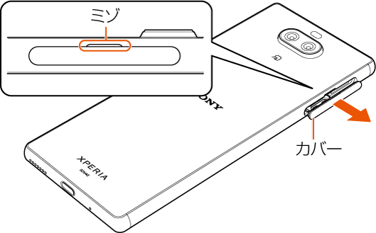 Au Icカード Simカード を取り付ける 取り外す Xperia 8 Sov42 オンラインマニュアル 取扱説明書 Au