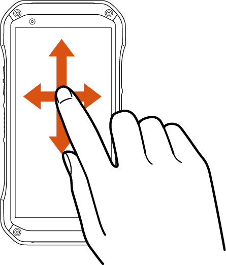 スライド／スワイプ