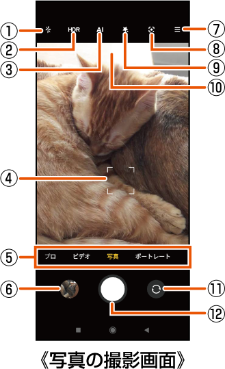 撮影画面を表示する | Redmi Note 10 JE XIG02 | オンラインマニュアル